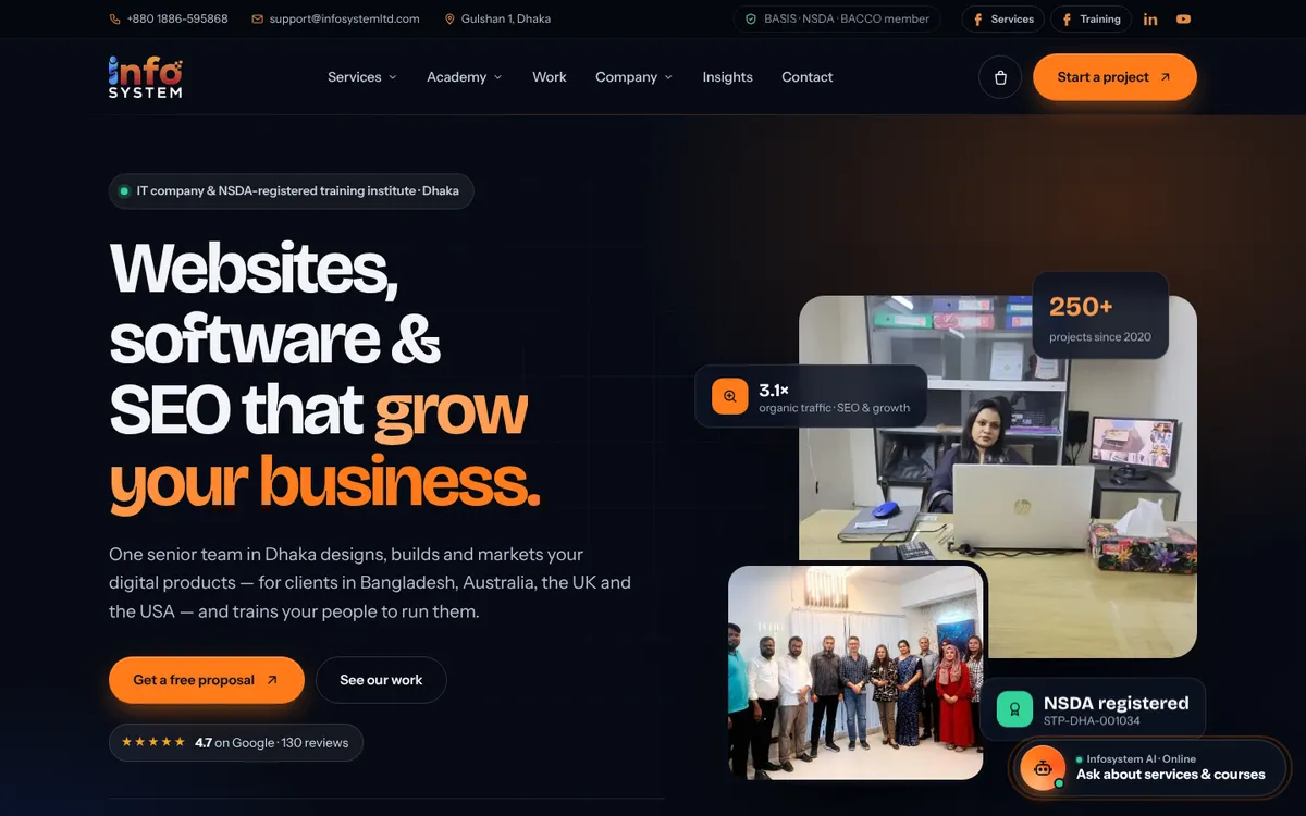 Infosystem Technology Limited website