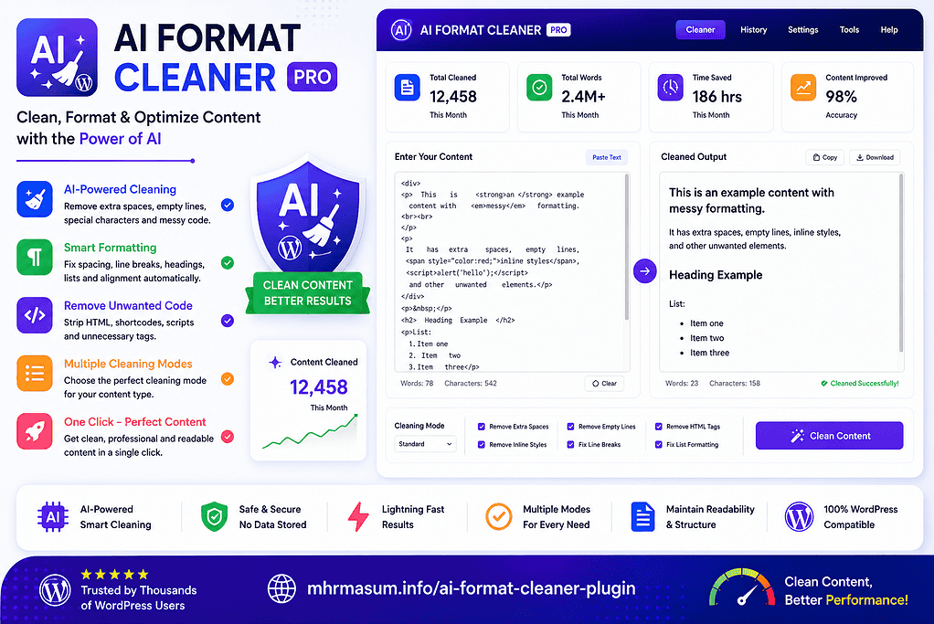 AI Format Cleaner Plugin