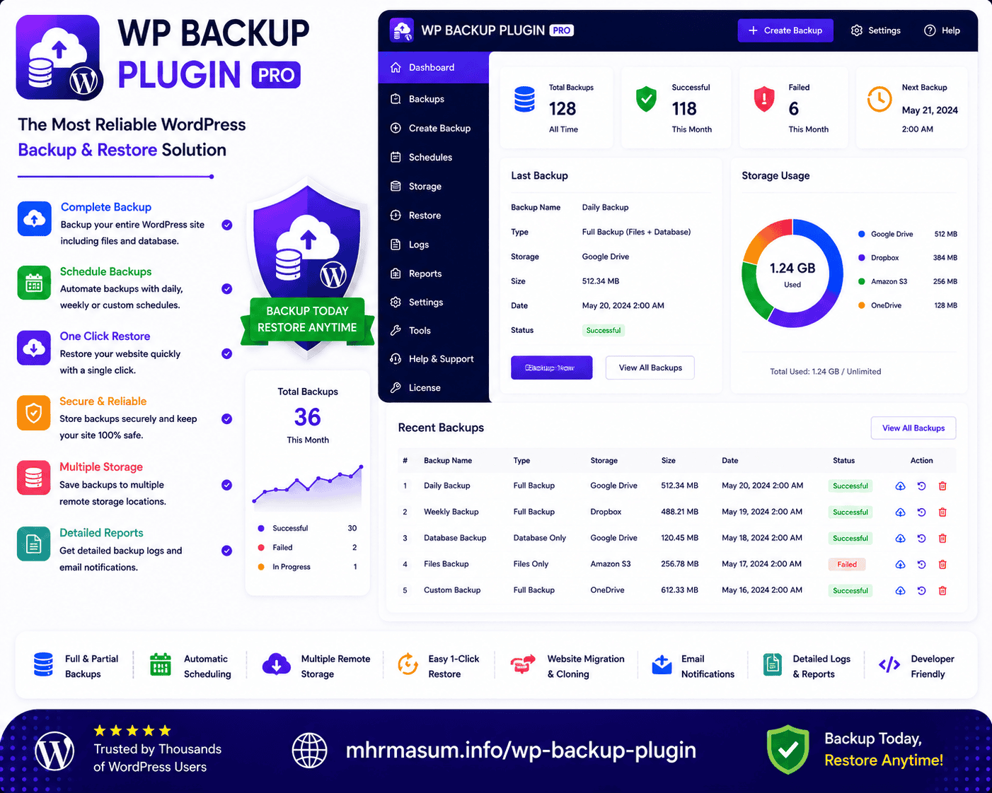 WP Backup Plugin image