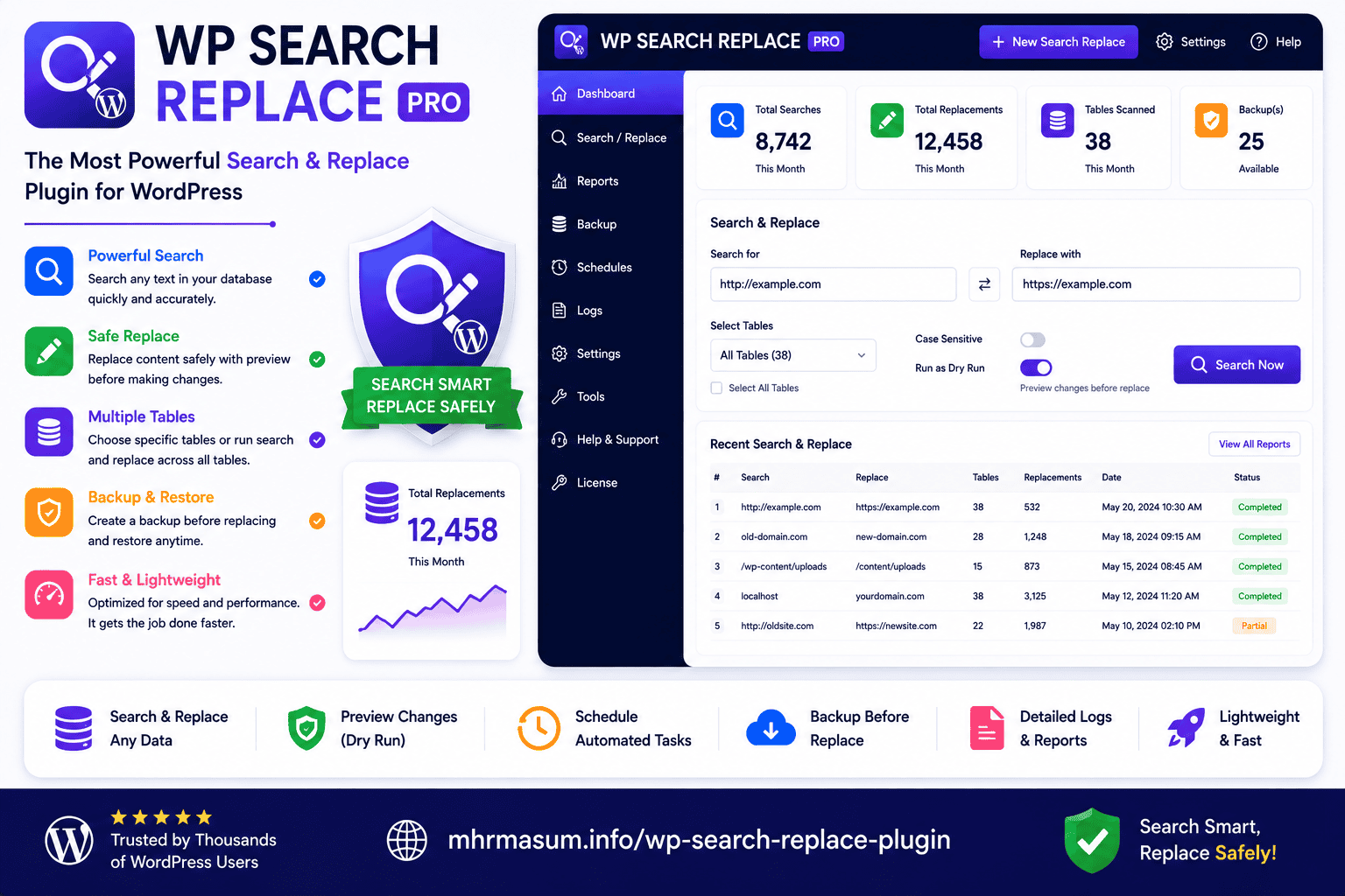 WP Search & Replace Plugin image