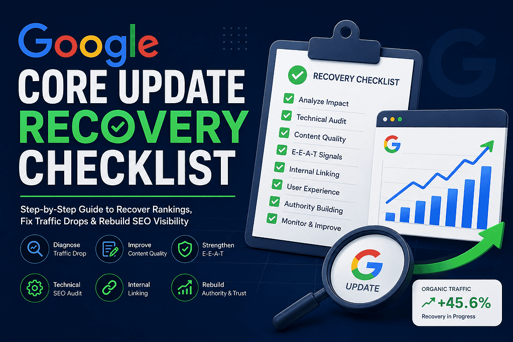 Complete Checklist to Recover Rankings After a Google Core Update