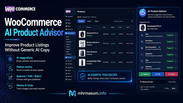 WooCommerce AI Product Advisor: Improve Product Listings Without Generic AI Copy
