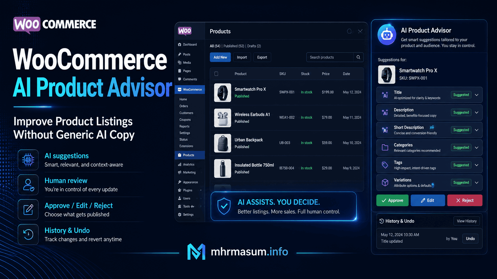 WooCommerce AI Product Advisor: Improve Product Listings Without Generic AI Copy